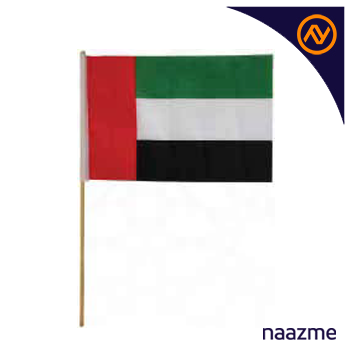 UAE-Flag A4 wooden pole MNND-06 1